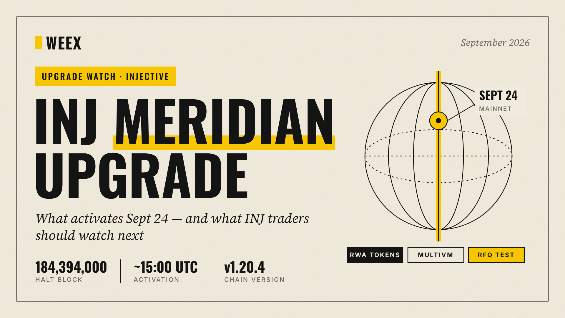INJ Meridian Upgrade: What Activates Sept 24 and What to Watch