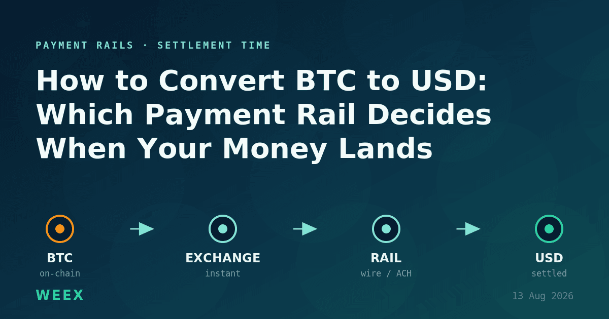如何將 BTC 轉換為 USD:支付通道決定資金到帳時間
