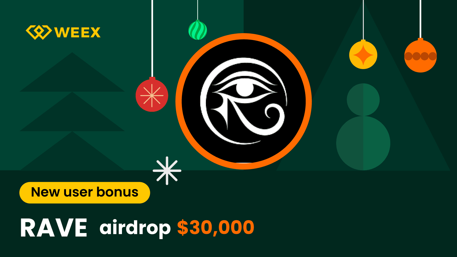 WEEX RAVE 空投 2026:分享 30,000 USDT