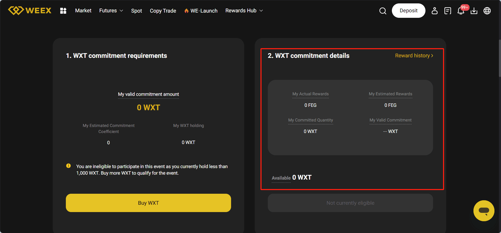 Track and Claim Your WE-Launch Rewards