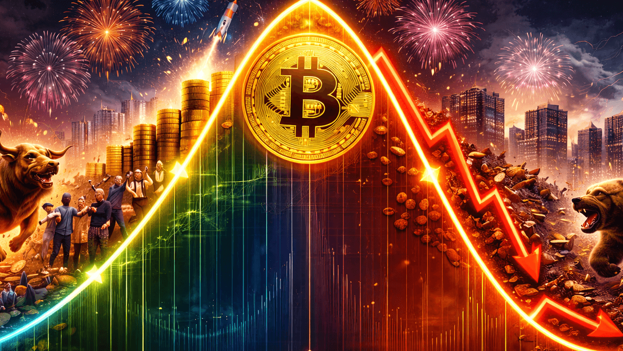 Bitcoins Bullen- und Bärenzyklus über die Jahre
