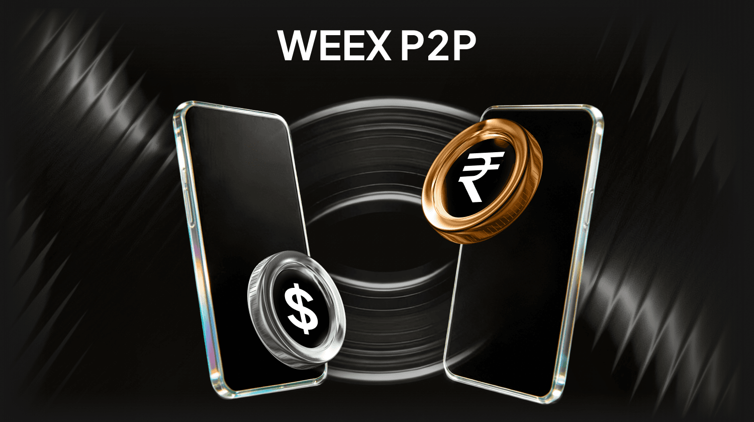 在WEEX P2P上使用UPI購買ETH – 0費用和24/7 INR廣告