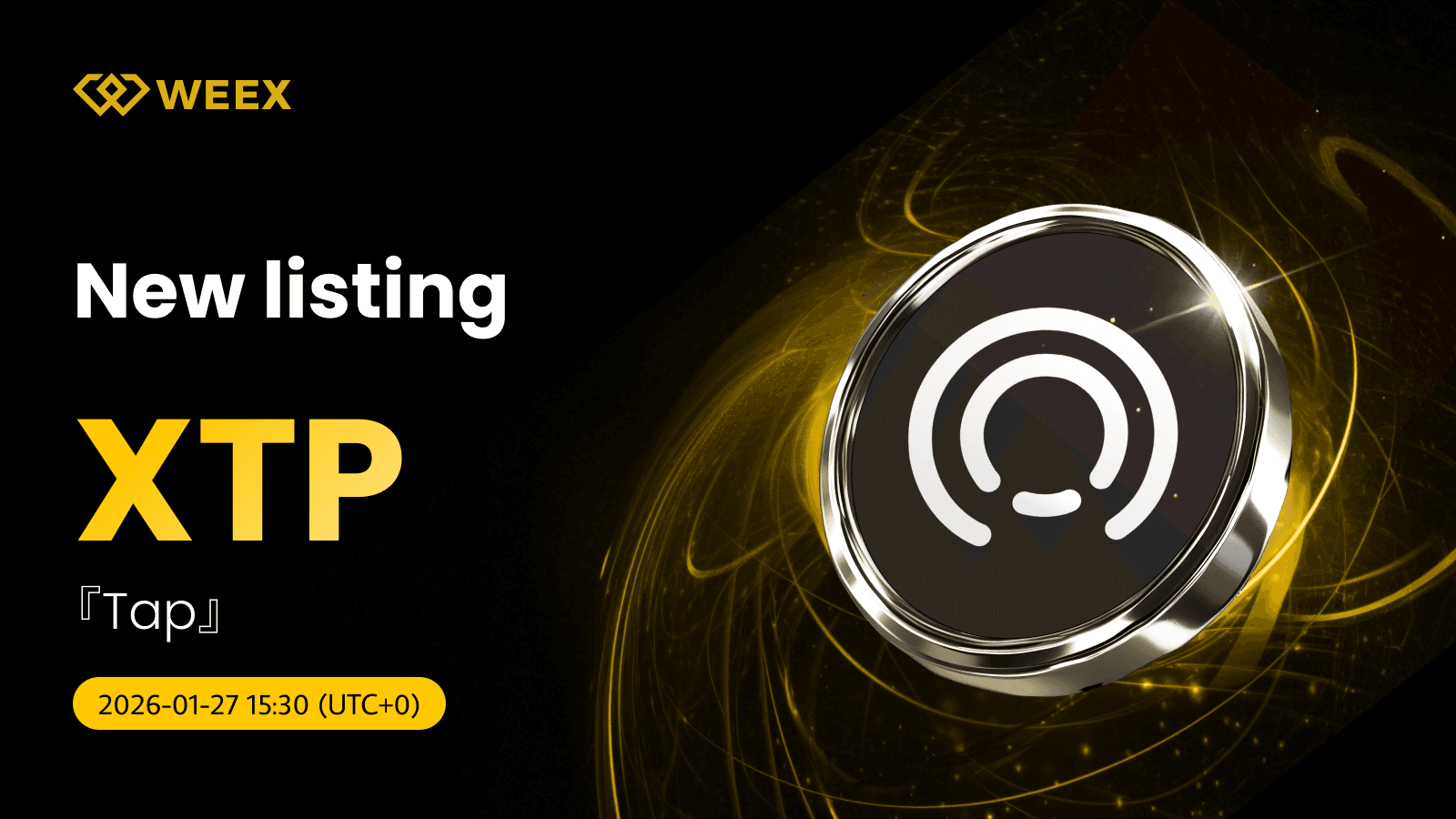 Tap (XTP)-Coin an WEEX Spot gelistet: XTP USDT-Paar live