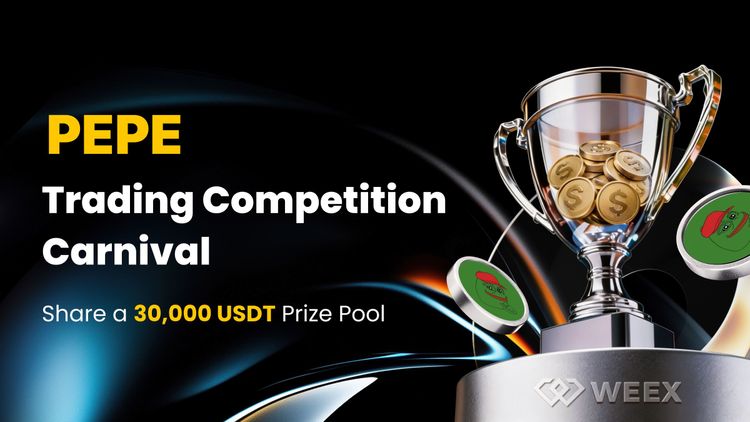 PEPE現貨比賽在WEEX上：攀登PEPE排行榜並分享30,000 USDT