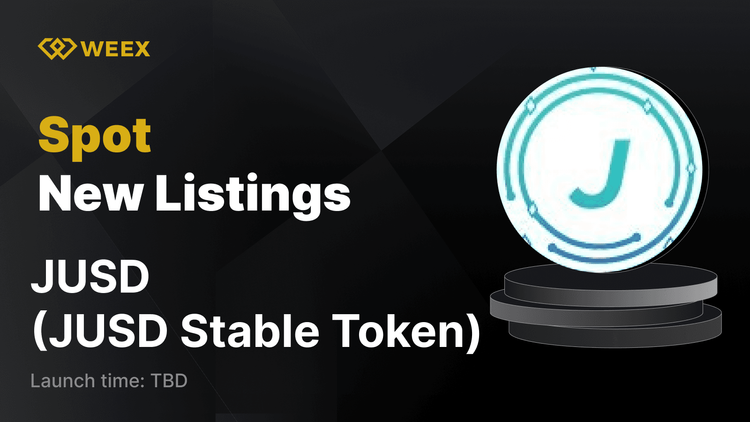 JUSD USDT Handel beginnt: JUSD Stable Token (JUSD) auf WEEX gelistet