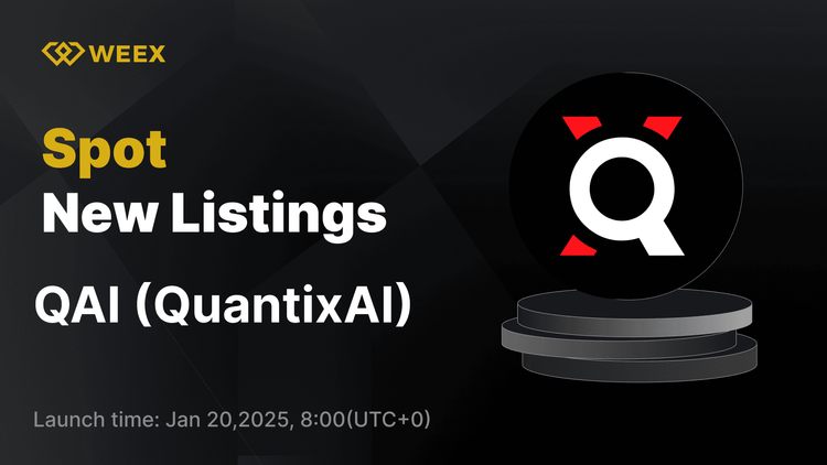 QuantixAI (QAI) 現已上線 WEEX – QAI USDT 配對交易開啟