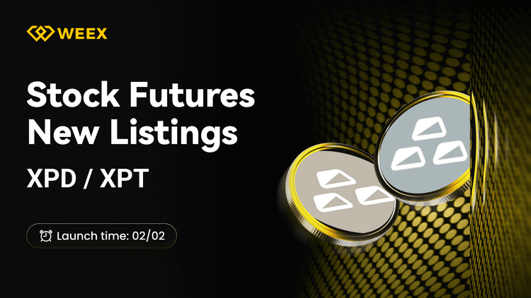 WEEX-Futures Neue Listung: XPD/USDT und XPT/USDT Perpetual Contracts