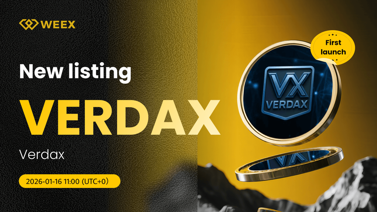 VERDAX USDT-Paar neu auf WEEX Spot gelistet