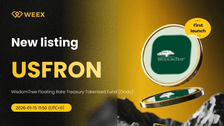 首次发布：USFRON USDT 交易对现已在 WEEX 交易所上线。