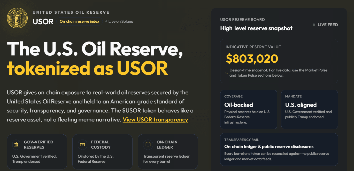 USOR(U.S Oil)官方介紹