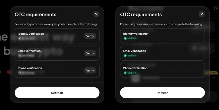 weex  identity verification 